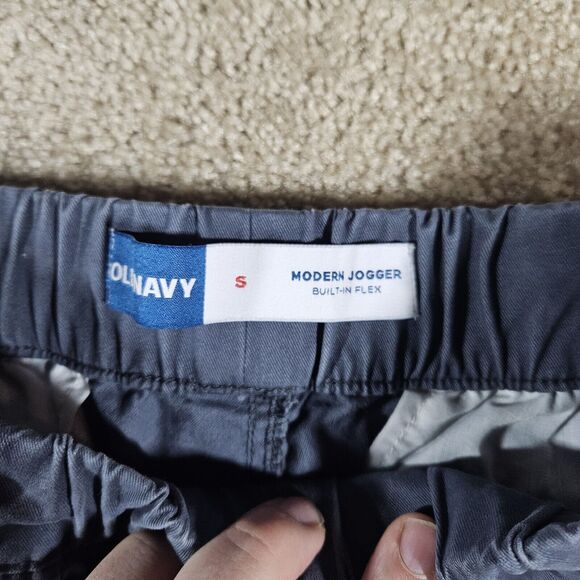 Old Navy Modern Jogger Pant Men Small Navy Slash Pocket Elastic Waist Drawstring - Picture 3 of 8